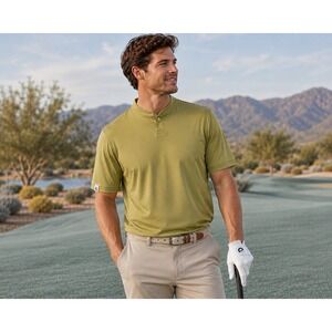 Mantra Men's Catalyst Moss Polo Golf Performance Quiet Luxury XL Shirt